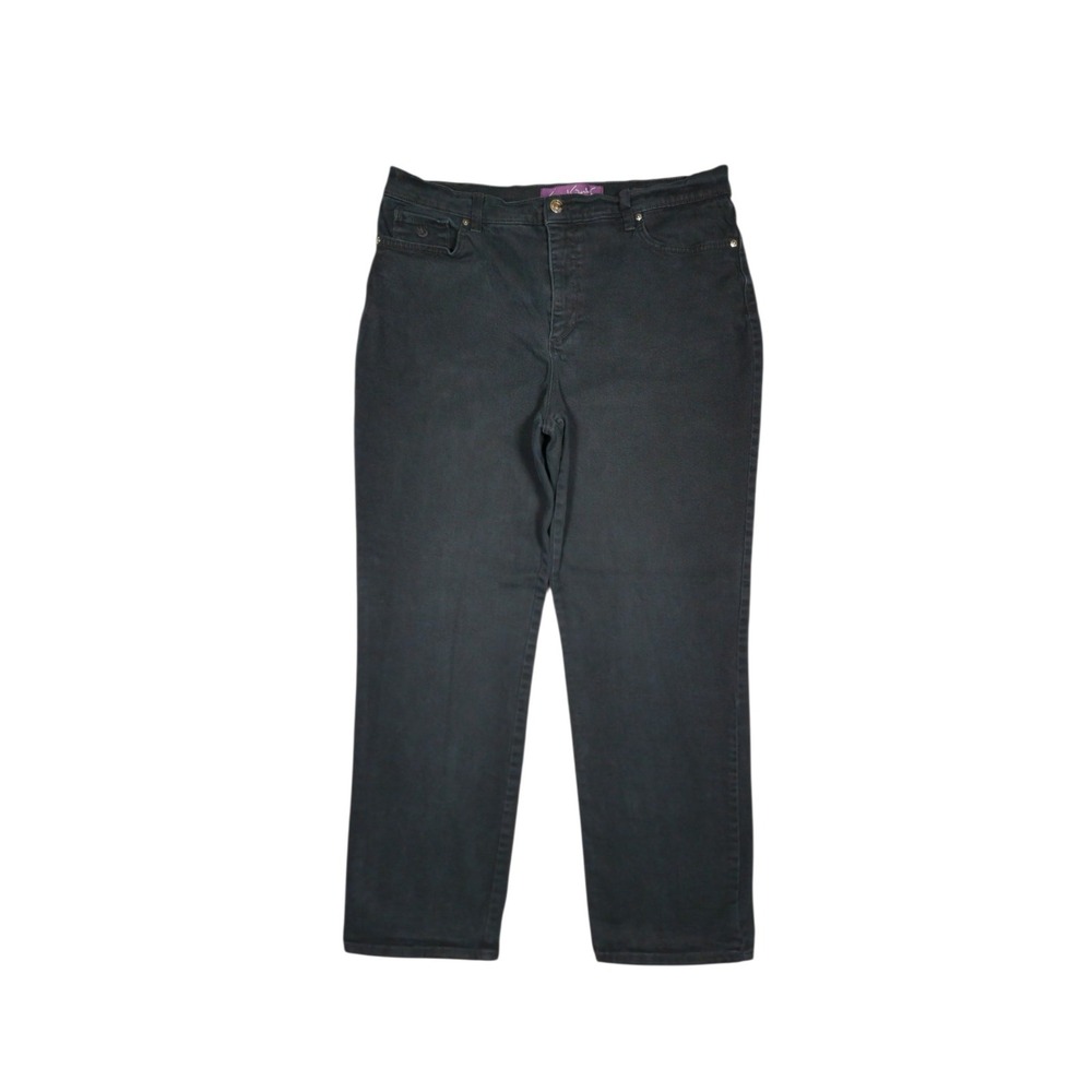 Gloria Vanderbilt Amanda Black Jeans Size 14